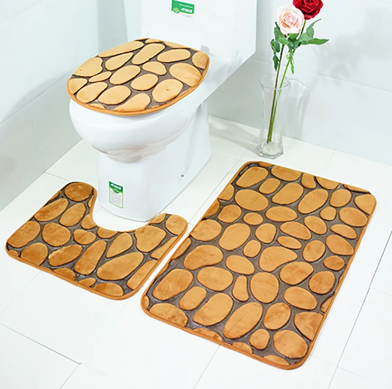 Zeegle 3D Stone Printed 3pcs/set Mats For Bathroom And Toilet Coral Fleece Toilet Mats Bathroom Rugs Floor Mats Bathroom Carpet
Zeegle 3D Stone Printed 3pcs/set Mats For Bathroom And Toilet Coral Fleece Toilet Mats Bathroom Rugs Floor Mats Bathroom Carpet