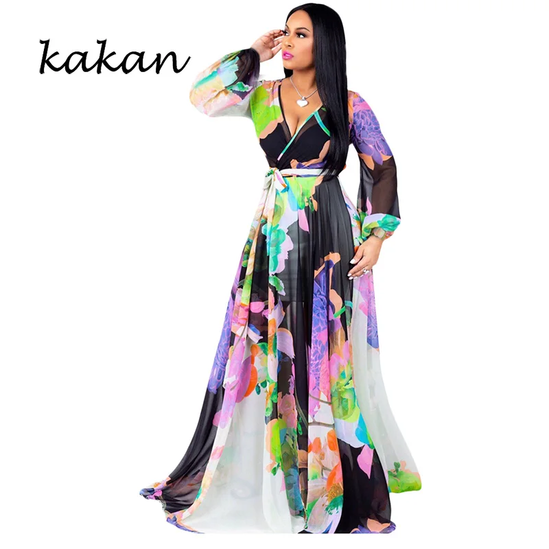 Kakan2019 Autumn Women's Dress Digital Print Chiffon Long Dress Bohemian Beach Large Size Loose Dress S-3XL-5XL
Kakan2019 Autumn Women's Dress Digital Print Chiffon Long Dress Bohemian Beach Large Size Loose Dress S-3XL-5XL