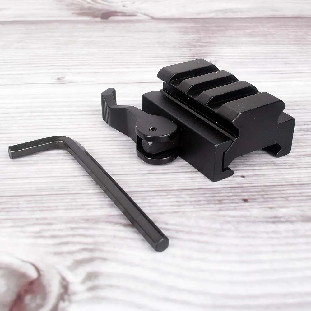 3 Slot 5 Slot Quick Release Detach QR QD 1/2" INCH Mini Riser Block Mount QD Cam Lever For 20MM Picatinny Rail+Wrench
3 Slot 5 Slot Quick Release Detach QR QD 1/2" INCH Mini Riser Block Mount QD Cam Lever For 20MM Picatinny Rail+Wrench