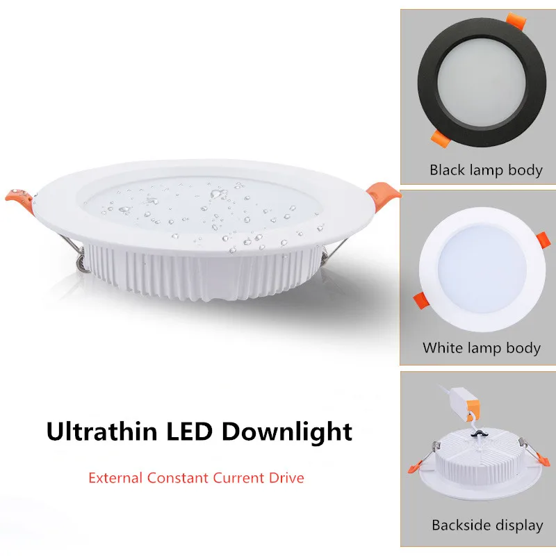 

Ultra Thin Round LED Downlight 3W 5W 7W 9W 12W 15W 18W 21W 24W 30W Aluminum AC220V LED Ceiling Recessed Spot Light