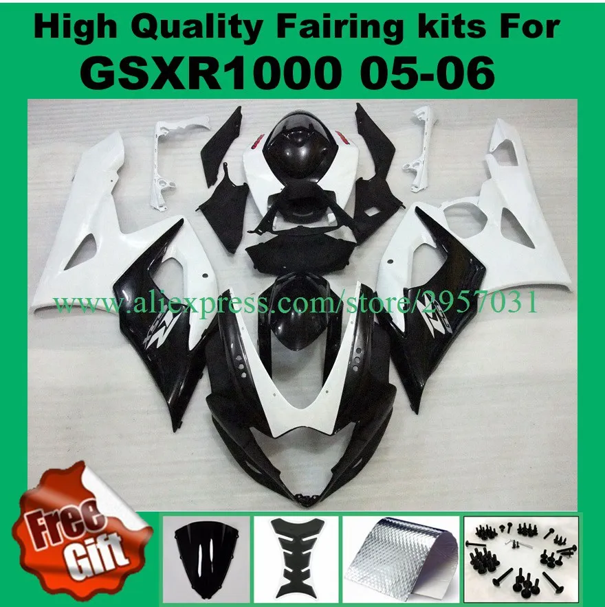 Injection fairings for GSXR1000 05 06 GSX-R1000 2005 2006 SUZUKI K5 fairing kits GSXR 1000 06 05 white black + fairing screws
Injection fairings for GSXR1000 05 06 GSX-R1000 2005 2006 SUZUKI K5 fairing kits GSXR 1000 06 05 white black + fairing screws