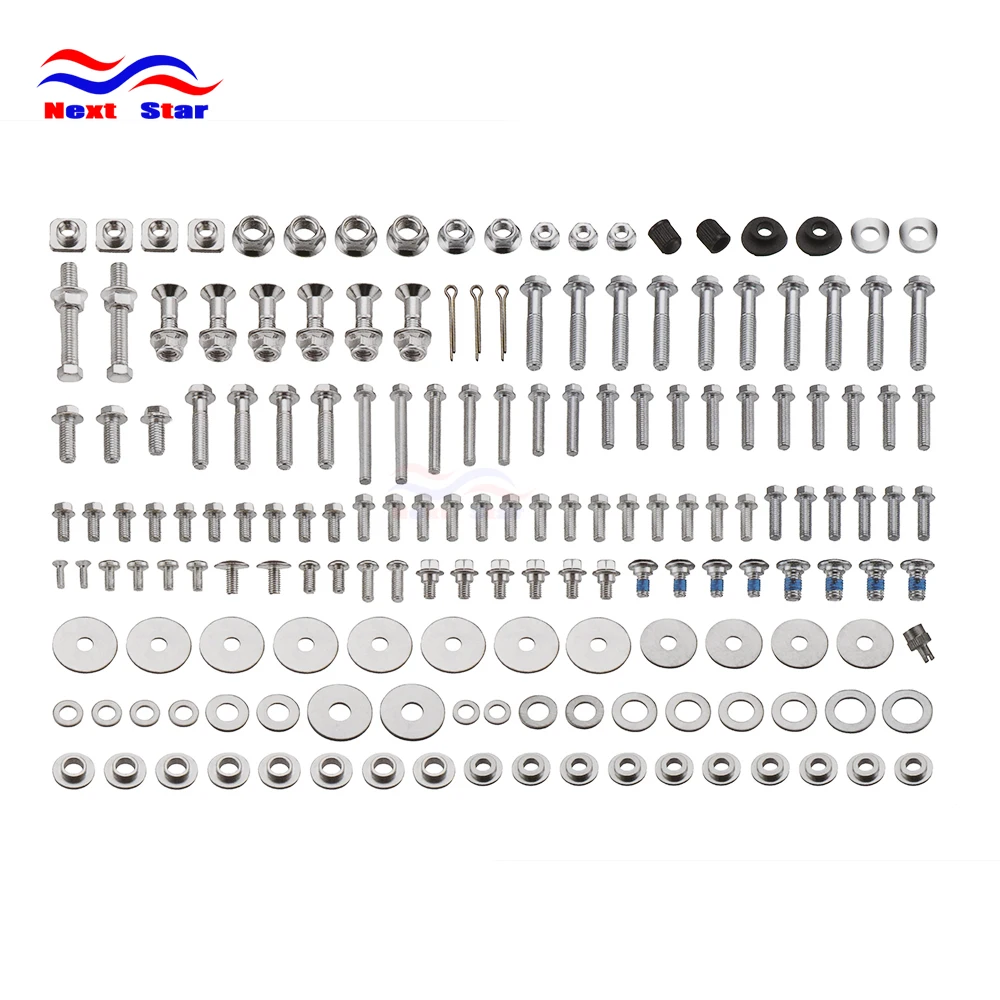 Motorcycle 169 PCS Stainless Steel Full Fastener Bolts Screws Assortment Kit For SUZUKI RM RMZ 125 250 450 2001 2002 2003-2018
Motorcycle 169 PCS Stainless Steel Full Fastener Bolts Screws Assortment Kit For SUZUKI RM RMZ 125 250 450 2001 2002 2003-2018