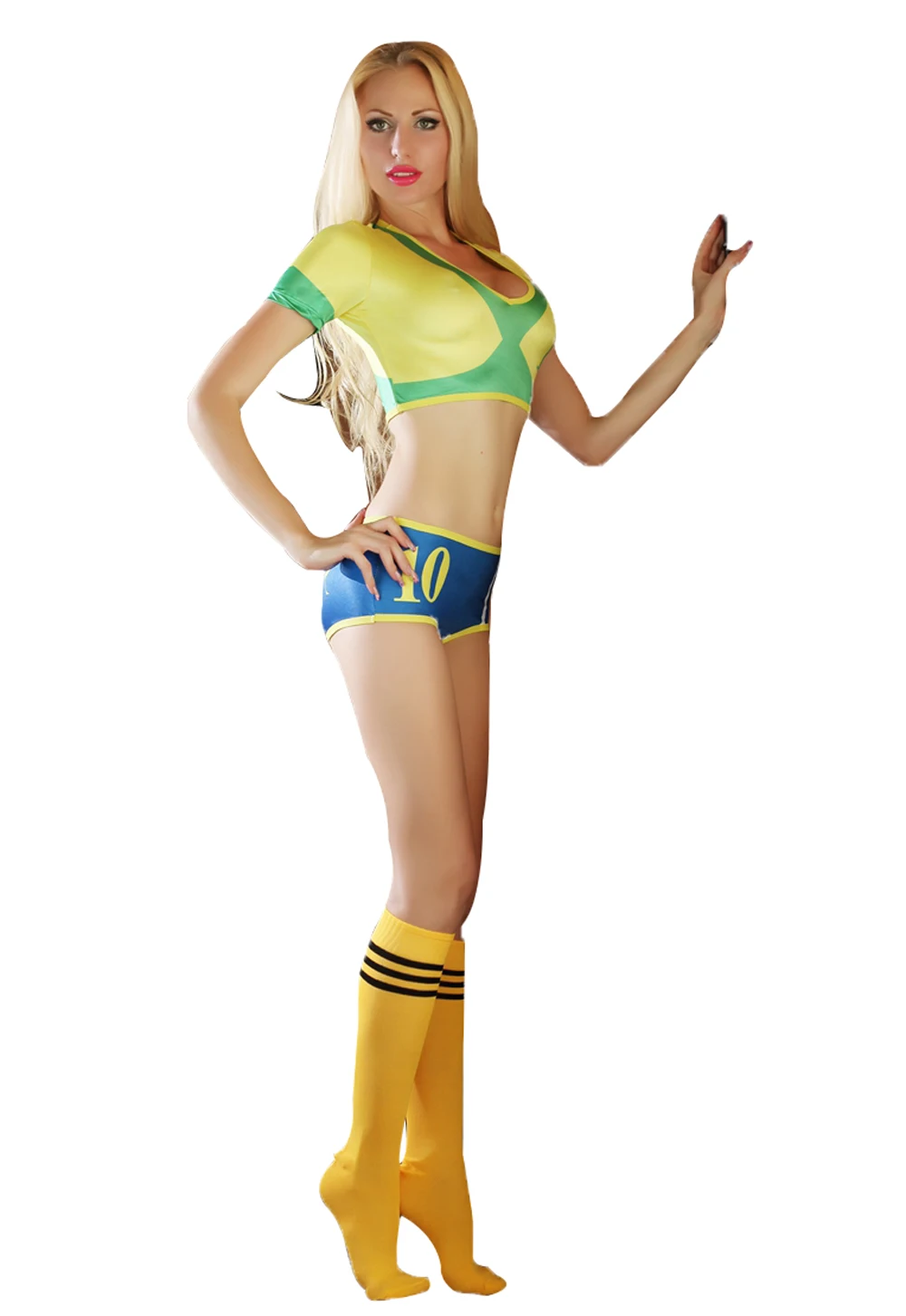 2018 Sexy Cheerleading Costumes Set Women Clothing World Cup Football Costume Deep V Sexy Nightclubs Clothing 3SF1837
2018 Sexy Cheerleading Costumes Set Women Clothing World Cup Football Costume Deep V Sexy Nightclubs Clothing 3SF1837