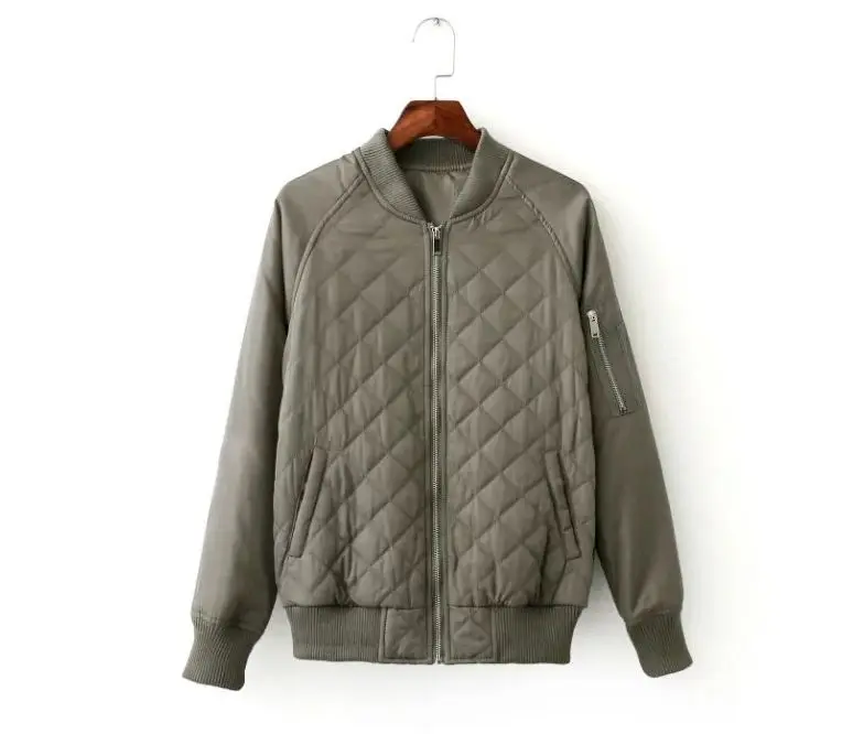 Candy Colors V-Neck Quilting Quilted Jacket Short Thin Padded Baseball Bomber Coat Pilots New Trendy Women Outerwear Top 4 Color
Candy Colors V-Neck Quilting Quilted Jacket Short Thin Padded Baseball Bomber Coat Pilots New Trendy Women Outerwear Top 4 Color