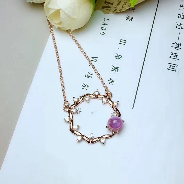 Natural amethyst gem Necklace Natural purple crystal Pendant Necklace S925 sliver Elegant lovely wheat head Girl gift Jewelry
Natural amethyst gem Necklace Natural purple crystal Pendant Necklace S925 sliver Elegant lovely wheat head Girl gift Jewelry