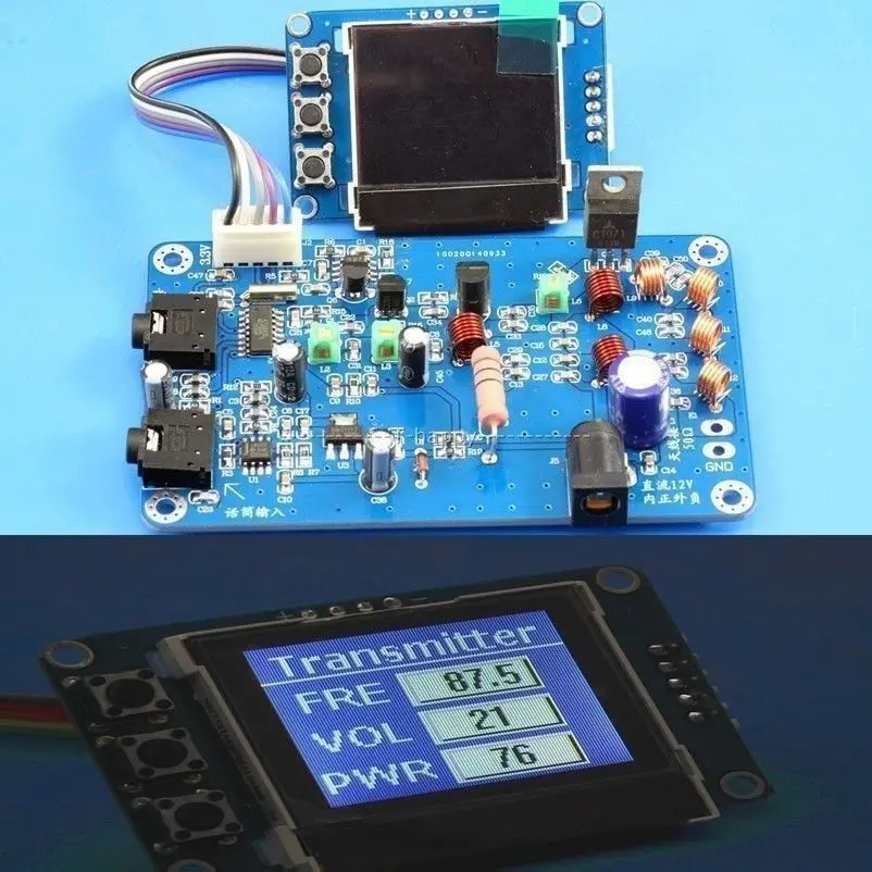 5W FM Transmitter Radio Station PLL Stereo Digital frequency DIY KITS 76mhz-108 MHz Receiver antenna+ lcd Digital Display
5W FM Transmitter Radio Station PLL Stereo Digital frequency DIY KITS 76mhz-108 MHz Receiver antenna+ lcd Digital Display