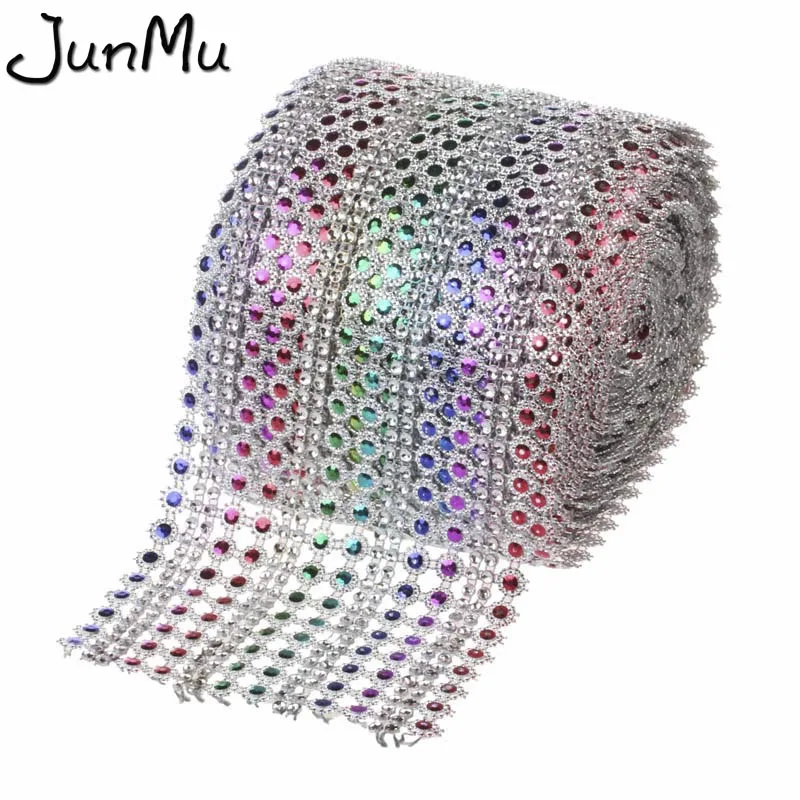 5Yards(15ft) x 4.5" Rainbow Color Diamond Mesh Crystal Sewing Rhinestone Ribbon Trim for Wedding Party Decorations DIY Gift Wrap
5Yards(15ft) x 4.5" Rainbow Color Diamond Mesh Crystal Sewing Rhinestone Ribbon Trim for Wedding Party Decorations DIY Gift Wrap