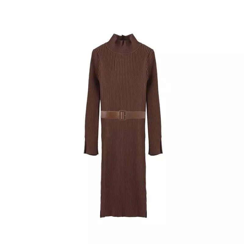Knit Dresses Women Autumn Winter Sexy Package hip Dresses Long sleeve High collar Pullover Sweaters Long Bottoming Dresses H606
Knit Dresses Women Autumn Winter Sexy Package hip Dresses Long sleeve High collar Pullover Sweaters Long Bottoming Dresses H606