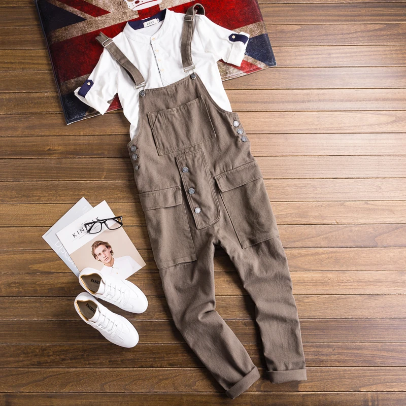 Mens Casual Cotton Cargo Overalls Vintage Multi Pocket Tooling Jumpsuits Black Khaki New Fashion Streetwear Men Jumpsuit DS50730
Mens Casual Cotton Cargo Overalls Vintage Multi Pocket Tooling Jumpsuits Black Khaki New Fashion Streetwear Men Jumpsuit DS50730