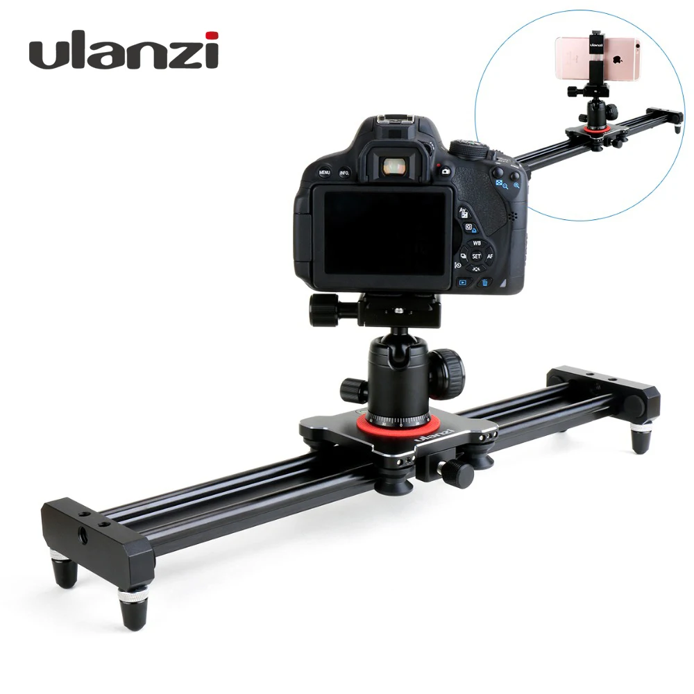 Ulanzi 40 см/50 см видеокамера слайдер DSLR трек железная дорога Долли стабилизатор