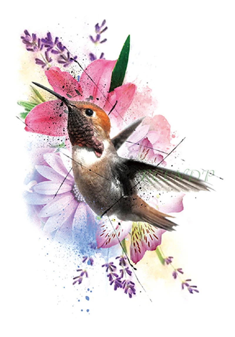 Waterproof Temporary Tattoo Sticker Fly Bird lavender Flower fake tatto flash tatoo tatouage temporaire for women girl men
Waterproof Temporary Tattoo Sticker Fly Bird lavender Flower fake tatto flash tatoo tatouage temporaire for women girl men