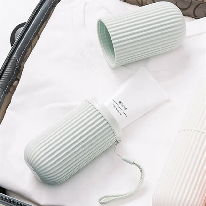 European simple toothbrush box camping hiking portable travel holder bathroom ware set toothpaste storage outdoor | Дом и сад