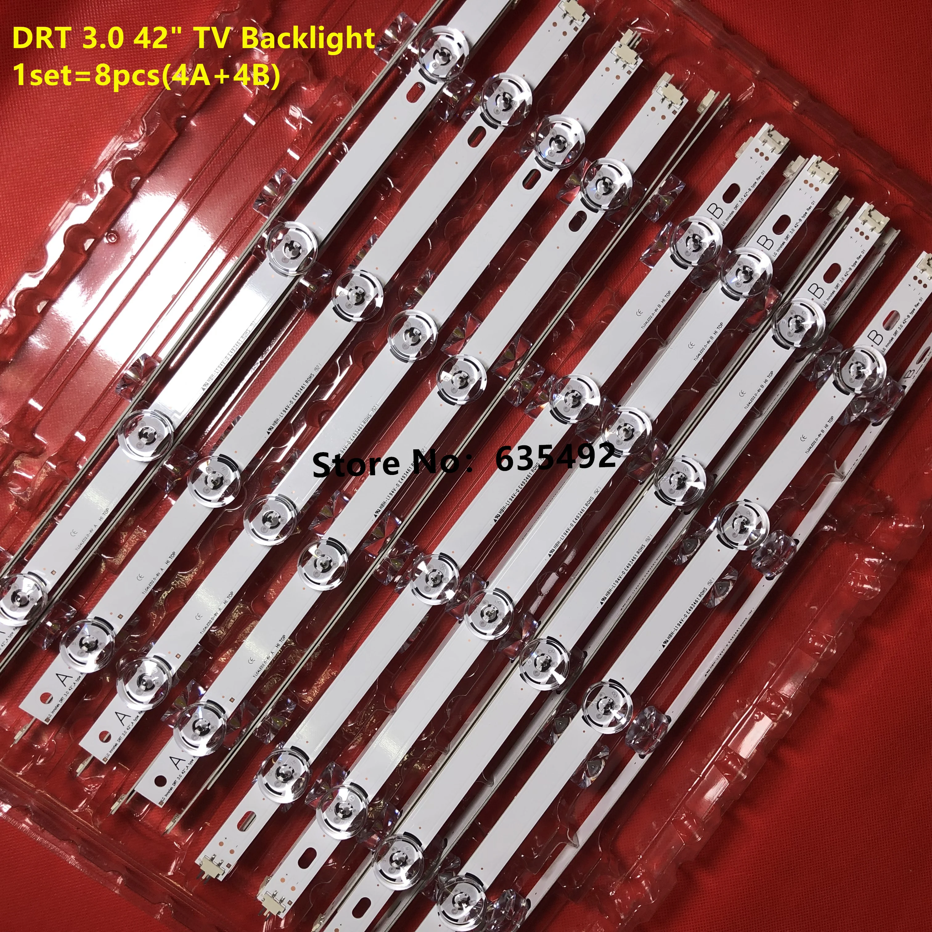 Светодиодная лента DRT 3,0 42 A/B 6916L-1956C 6916L-1957C 6916L-1709B 6916L-1710B для 42LB653V 42LF560V 42LF562V 42LF564V 42LB652V
Светодиодная лента DRT 3,0 42 A/B 6916L-1956C 6916L-1957C 6916L-1709B 6916L-1710B для 42LB653V 42LF560V 42LF562V 42LF564V 42LB652V