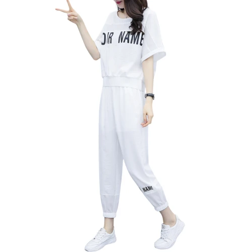 2019 Summer New Letter Casual Tracksuit Pocket Brief Loose Two Piece Set Loose Chiffon Vintage Korean 2 Piece Set Women
2019 Summer New Letter Casual Tracksuit Pocket Brief Loose Two Piece Set Loose Chiffon Vintage Korean 2 Piece Set Women