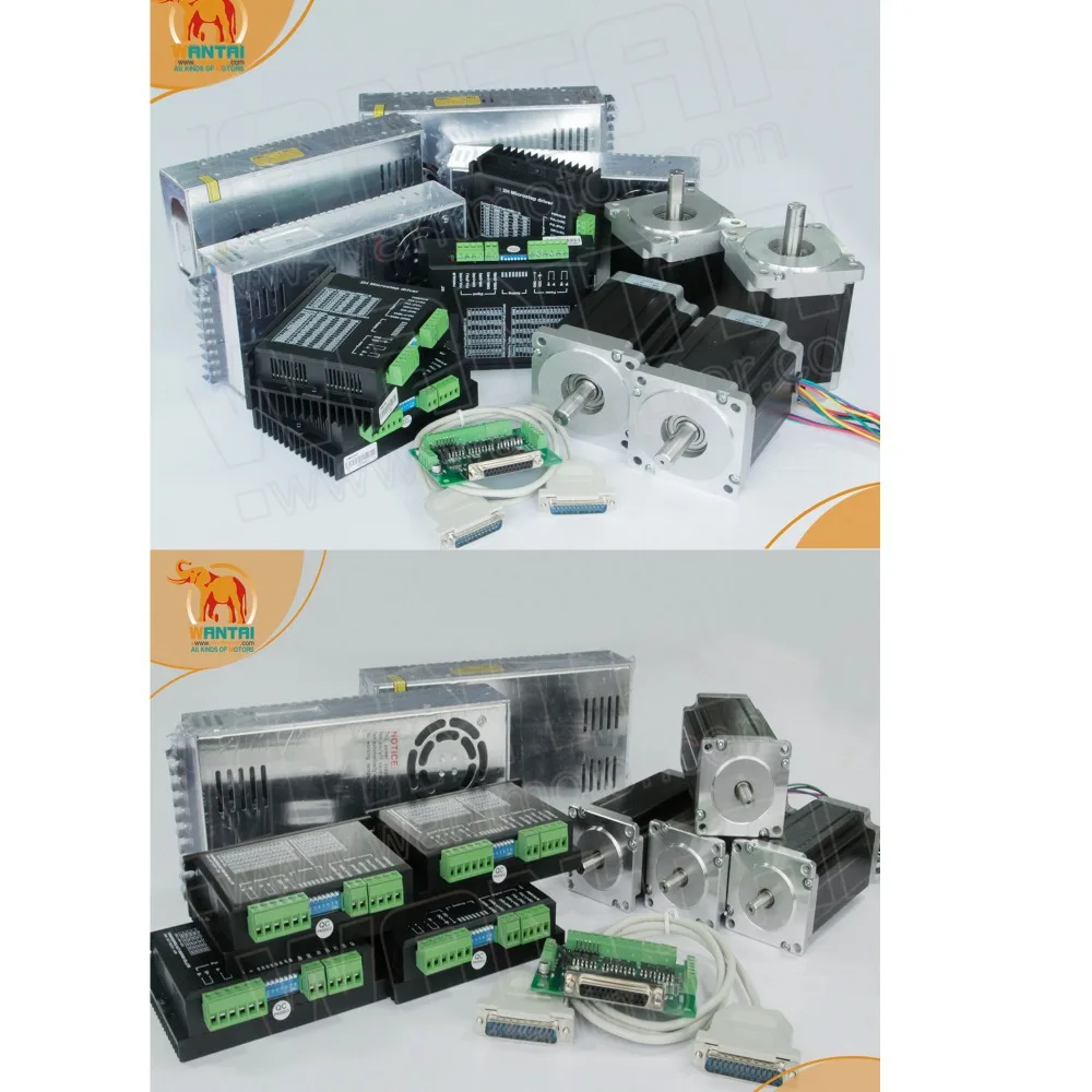 (German Ship) Nema 34 Wantai Stepper Motor 1090oz-in,5.6A,4Axis& 4 Axis Nema 23 Stepper Motor 425oz-in CNC & Driver 4.2A,50VDC
(German Ship) Nema 34 Wantai Stepper Motor 1090oz-in,5.6A,4Axis& 4 Axis Nema 23 Stepper Motor 425oz-in CNC & Driver 4.2A,50VDC