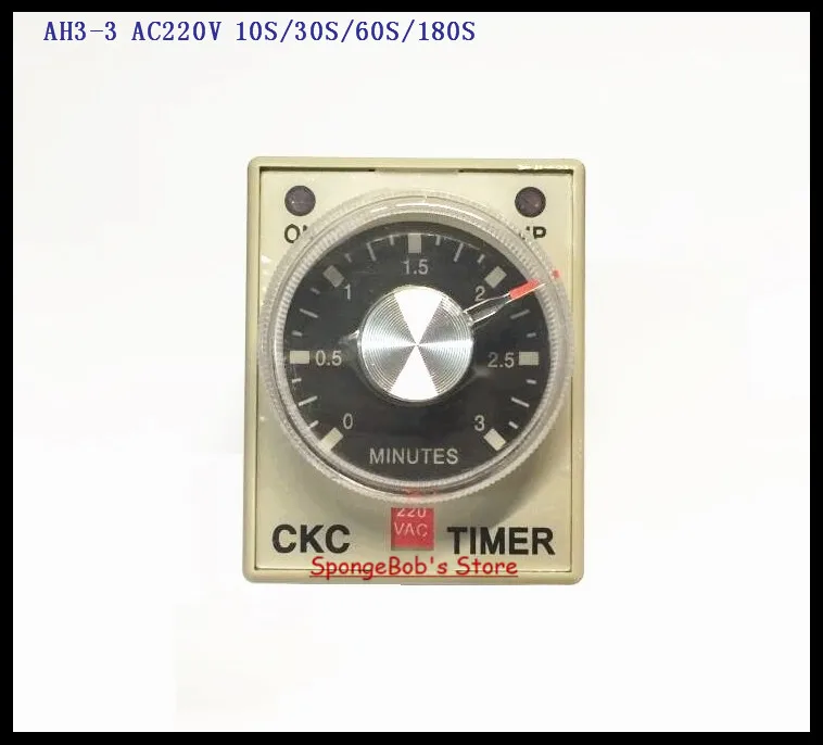 2pcs/Lot AH3-3 AC220V 10S/30S/60S/180S Power On Delay Timer Time Relay 220VAC 0-10/30/60/180 seconds 8 Pins
2pcs/Lot AH3-3 AC220V 10S/30S/60S/180S Power On Delay Timer Time Relay 220VAC 0-10/30/60/180 seconds 8 Pins