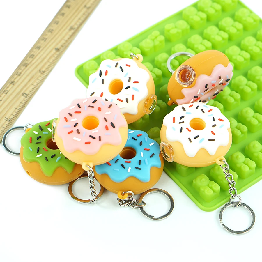 8 pieces Portable Silicone Smoking Pipe Donut Design food grade for Dab Cigarette
8 pieces Portable Silicone Smoking Pipe Donut Design food grade for Dab Cigarette