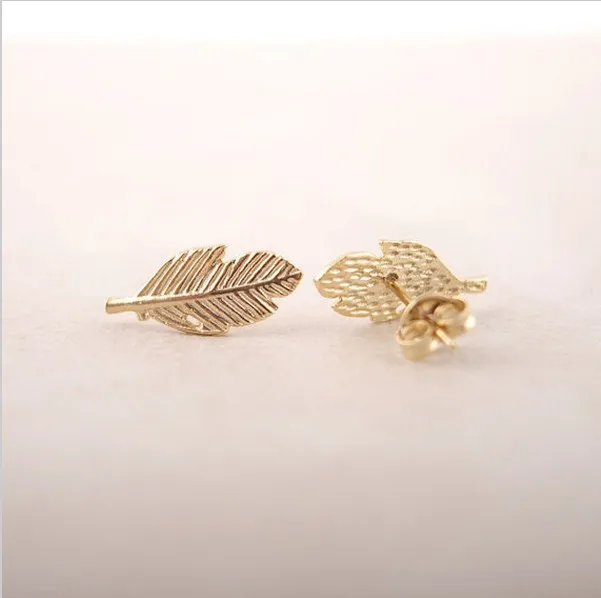 Natural Leaf Shape of Stud Earrings Gold Color/Silver Color/Rose Gold Color Earrings Wholesale Free Shipping
Natural Leaf Shape of Stud Earrings Gold Color/Silver Color/Rose Gold Color Earrings Wholesale Free Shipping