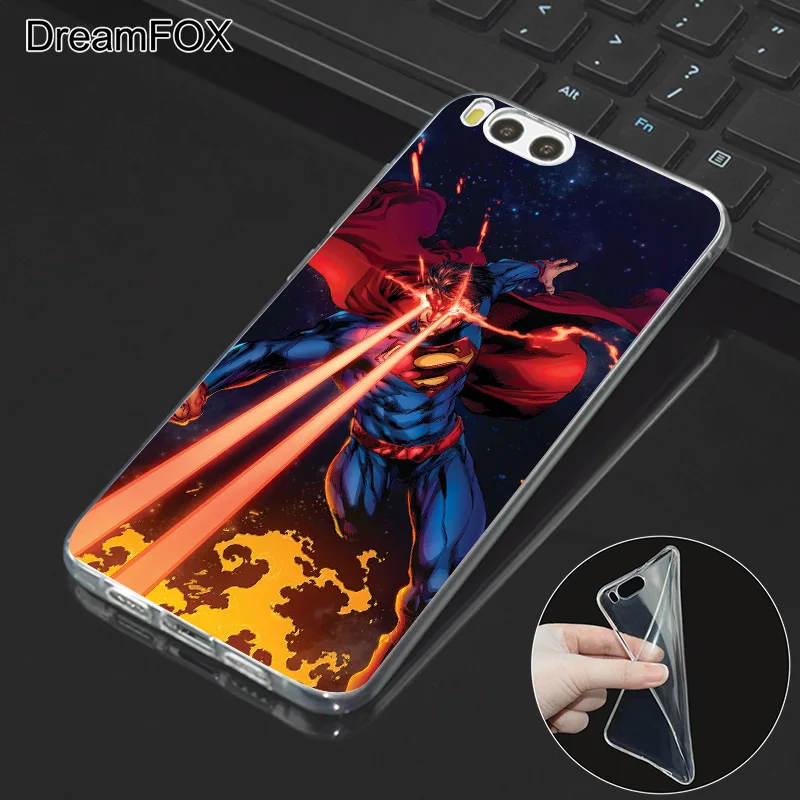 DREAMFOX L353 Супермен Крышка для телефона из мягкого ТПУ и силикона чехол Xiaomi Mi Note 2 3 4 5