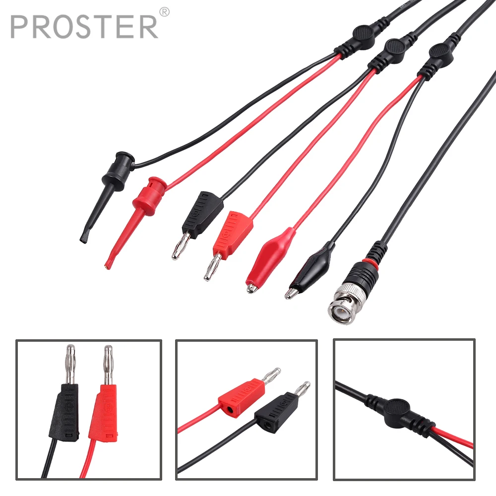 PROSTER for Micsoa BNC test guide for BNC turn crocodile clip for BNC to mini test clip cable kaleidoscope test probe lead 3 pcs
PROSTER for Micsoa BNC test guide for BNC turn crocodile clip for BNC to mini test clip cable kaleidoscope test probe lead 3 pcs