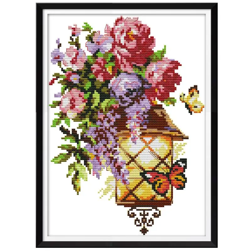 Flower Butterfly Light DIY Handmade Needlework Counted 14CT Printed Cross Stitch Embroidery Kit Set Home Decoration H796
Flower Butterfly Light DIY Handmade Needlework Counted 14CT Printed Cross Stitch Embroidery Kit Set Home Decoration H796