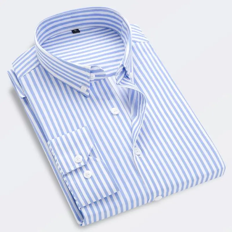 LOLDEAL Stripe Shirt Men Long Sleeve Shirts Male Striped Classic-fit Comfort Soft Casual Button-Down Dress Shirt Casual
LOLDEAL Stripe Shirt Men Long Sleeve Shirts Male Striped Classic-fit Comfort Soft Casual Button-Down Dress Shirt Casual
