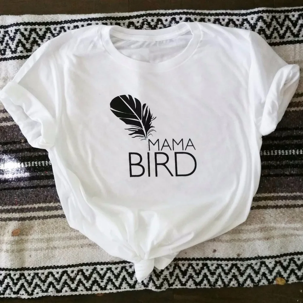 MAMA BIRD mother day gift women fashion feather graphic slogan Hipster Christian grunge tumblr aesthetic quote party t shirt tee
MAMA BIRD mother day gift women fashion feather graphic slogan Hipster Christian grunge tumblr aesthetic quote party t shirt tee