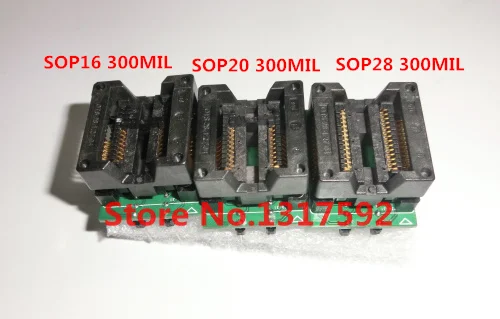 3 шт./лот SOP28 до DIP28 SOP20 DIP20 SOP16 DIP16 300 мил широкоформатный IC программатор адаптер
