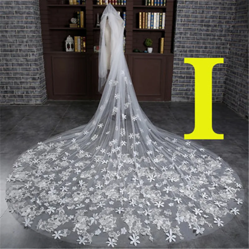 Amazing 3 Meter Cathedral Long Wedding Veils Long Special Appliques Star Bridal Veil Wedding Accessories Bride Wedding Veil
Amazing 3 Meter Cathedral Long Wedding Veils Long Special Appliques Star Bridal Veil Wedding Accessories Bride Wedding Veil