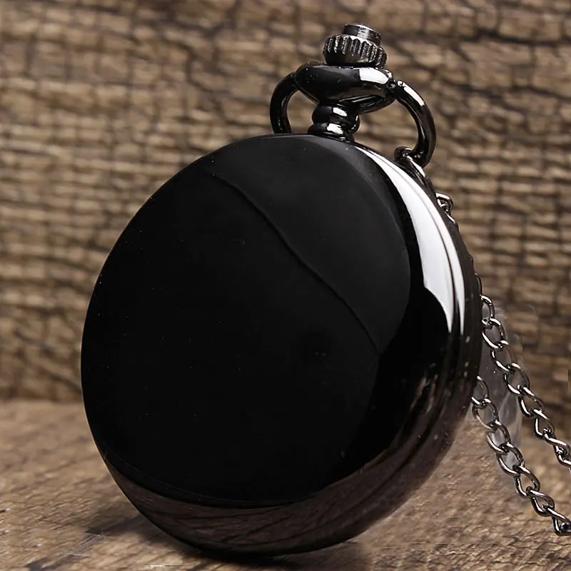 New Classic Smooth Black Full-Hunter White Dial Vintage Steel Watches Men's Quartz Pocket Watch P200
New Classic Smooth Black Full-Hunter White Dial Vintage Steel Watches Men's Quartz Pocket Watch P200