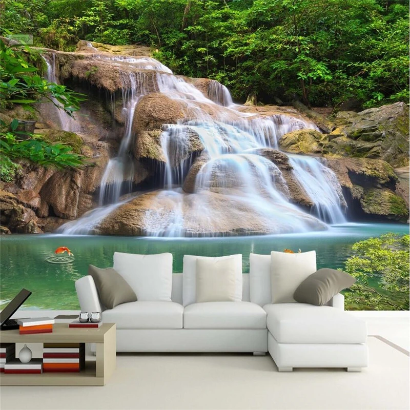 beibehang Wallpaper mural custom living room bedroom waterfall water wealth landscape mural TV background wall home decoration
beibehang Wallpaper mural custom living room bedroom waterfall water wealth landscape mural TV background wall home decoration