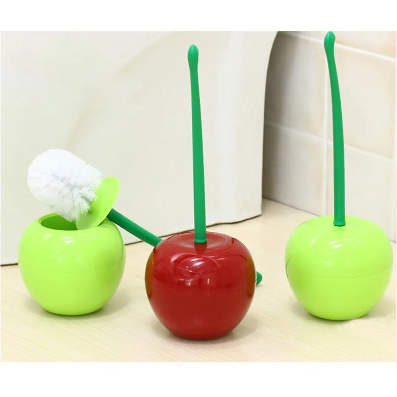 Creative Cherry Toilet Brush with trash bucket Apple Toilet Brush Holder Set Bathroom Cleaning Brush Rall
Creative Cherry Toilet Brush with trash bucket Apple Toilet Brush Holder Set Bathroom Cleaning Brush Rall