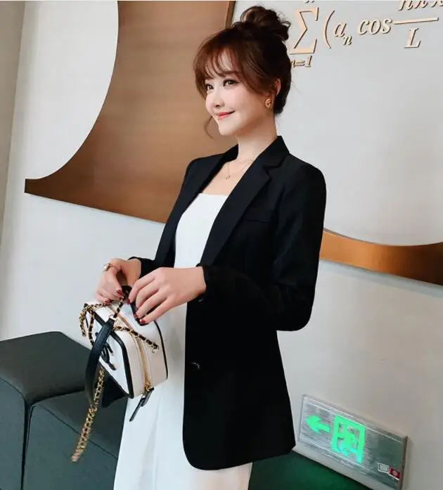 High-quality small suit jacket women's spring and summer 2019 women's Slim suit jacket black blue high quality new
High-quality small suit jacket women's spring and summer 2019 women's Slim suit jacket black blue high quality new