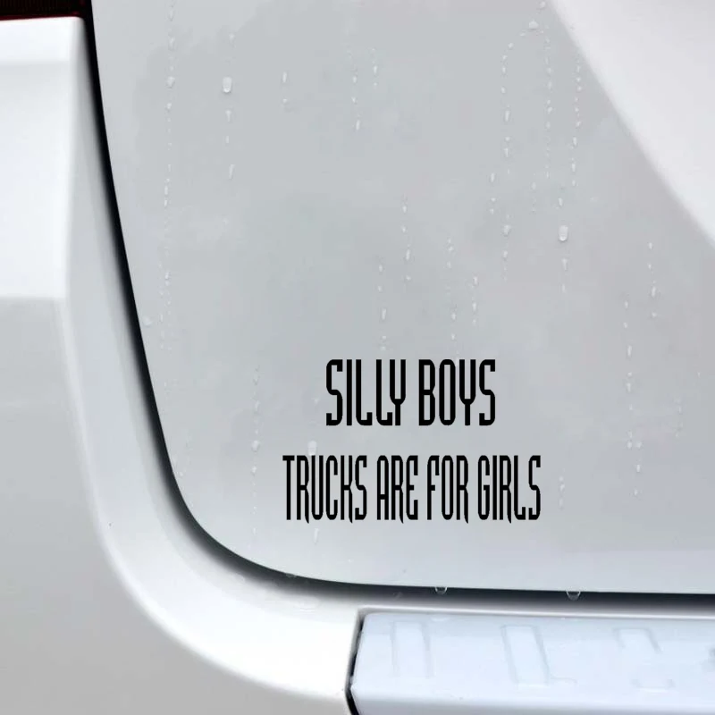 QYPF 15.5CM*9.8CM Fun Silly Boys Trucks Are For Girls Car-Styling Reflective Vinyl Car Stickers/Decals C15-3142
QYPF 15.5CM*9.8CM Fun Silly Boys Trucks Are For Girls Car-Styling Reflective Vinyl Car Stickers/Decals C15-3142
