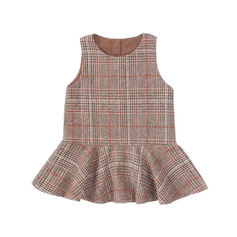 DFXD New Brand England Style Newborn Girl Clothes 2018 Autumn Sleeveless Coffee Plaid Vest Dress High Quality Princess Dress
DFXD New Brand England Style Newborn Girl Clothes 2018 Autumn Sleeveless Coffee Plaid Vest Dress High Quality Princess Dress