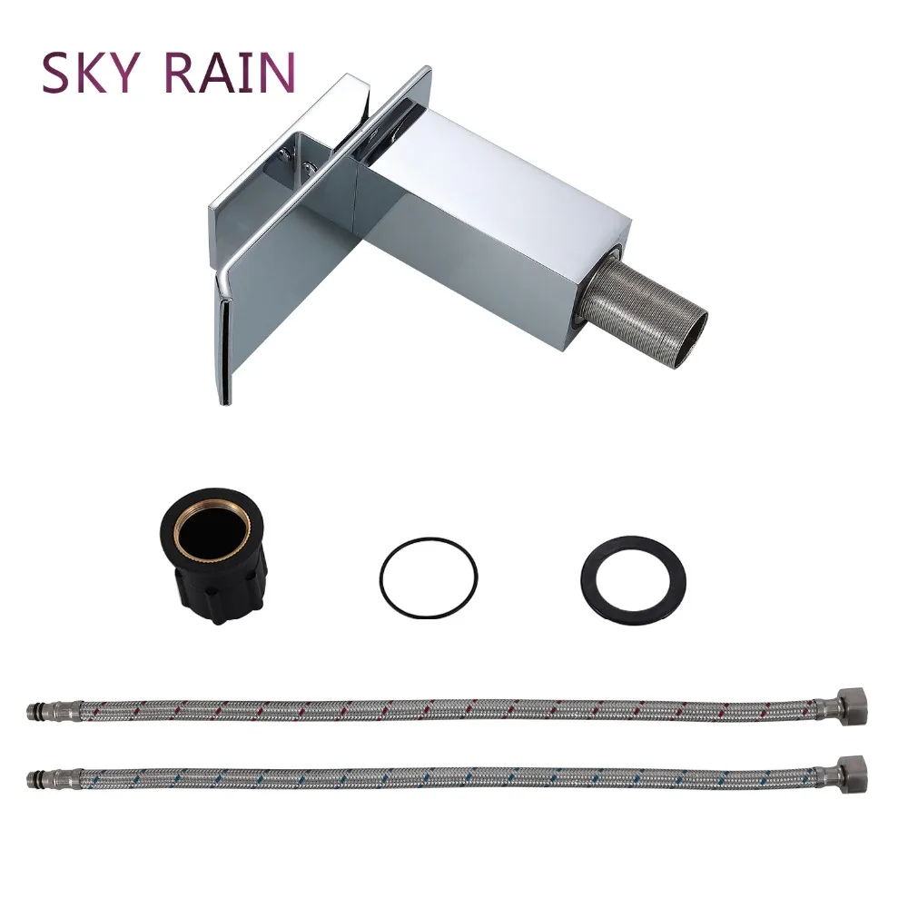 SKY RAIN New Design Brass Bathroom Basin faucet Chrome Plated Waterfall Faucet Water Tap
SKY RAIN New Design Brass Bathroom Basin faucet Chrome Plated Waterfall Faucet Water Tap