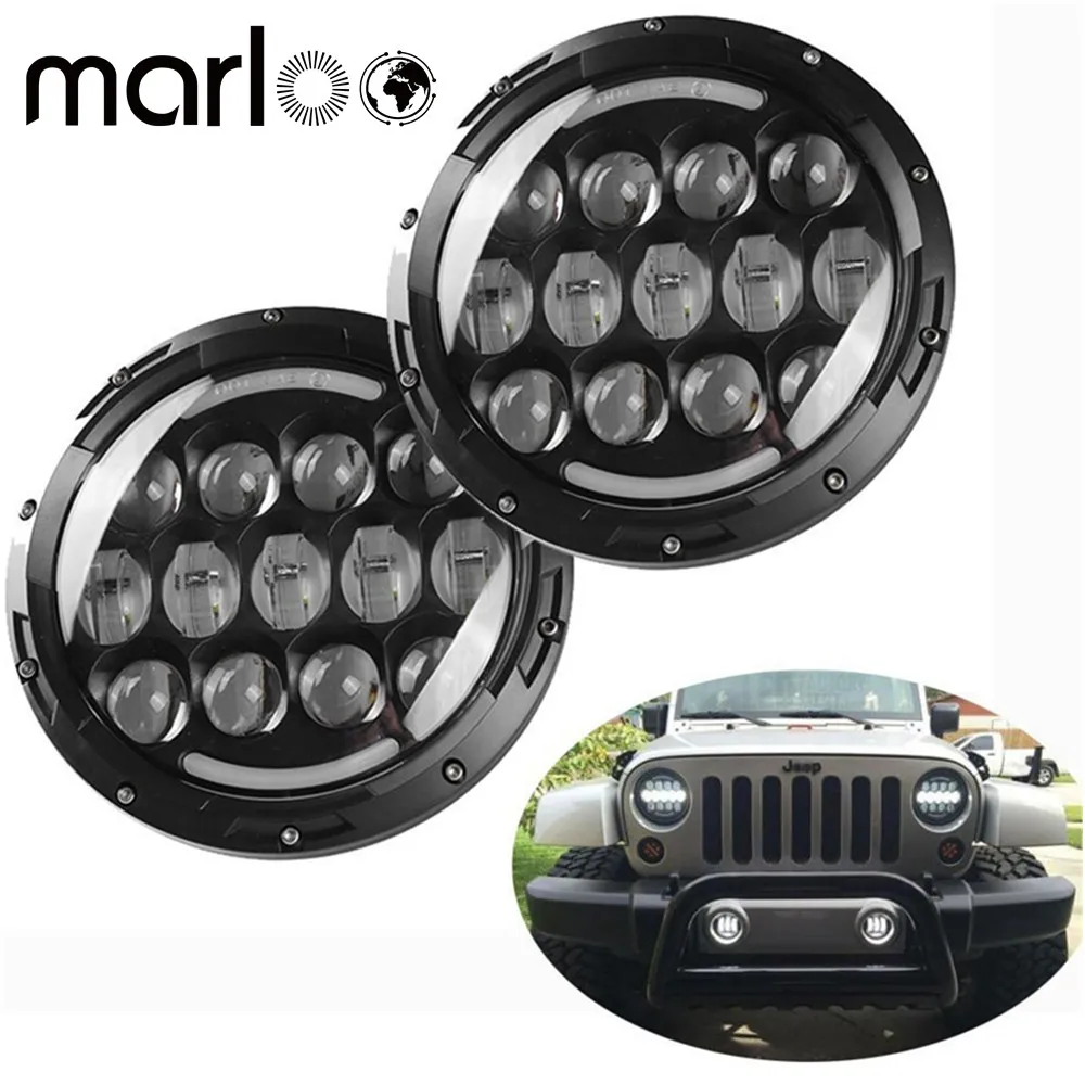 Marloo пара 105 Вт 7 дюймов светодиодный фары для Jeep Wrangler Jk TJ CJ классический автомобиль Land Rover Defender Td4 Td5 90 110
Marloo пара 105 Вт 7 дюймов светодиодный фары для Jeep Wrangler Jk TJ CJ классический автомобиль Land Rover Defender Td4 Td5 90 110
