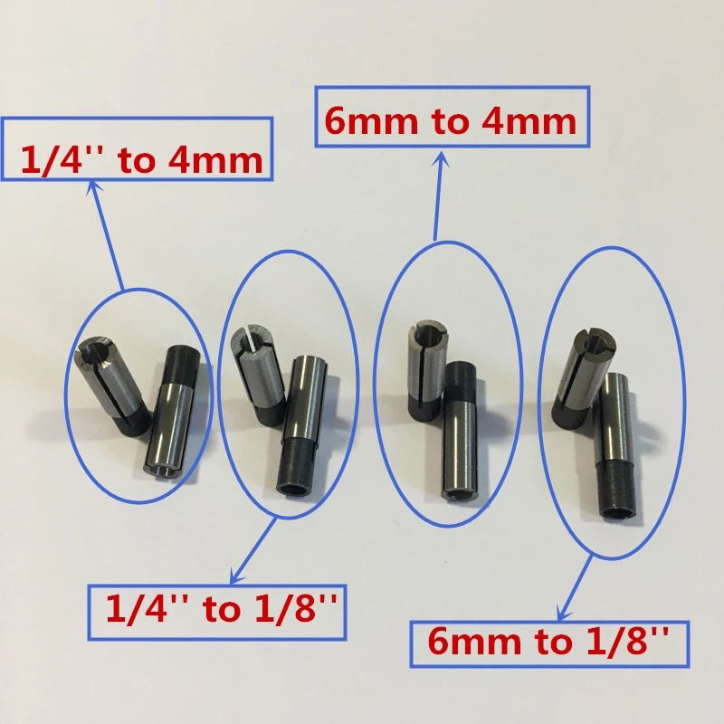 collet nut convert transfer adapter 1/4 4mm 1/8 replacement for Makita 3701 3708FC 3708F 3707FC 3706 3707F 3705 3703 3700B 3700D
collet nut convert transfer adapter 1/4 4mm 1/8 replacement for Makita 3701 3708FC 3708F 3707FC 3706 3707F 3705 3703 3700B 3700D