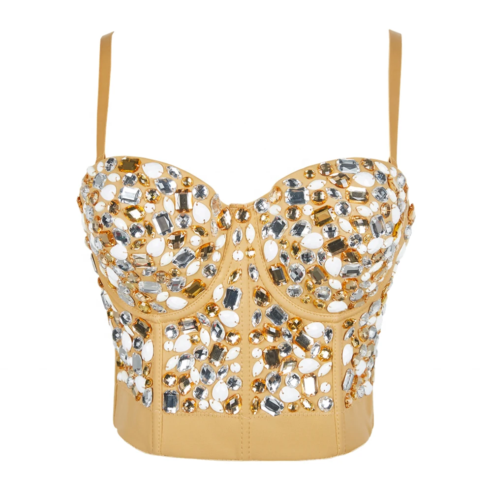 Atoshare Women's Rhinestone Crop Top Vintage Corset Bra Sexy Sleeveless Tops Party Clubwear Clothes
Atoshare Women's Rhinestone Crop Top Vintage Corset Bra Sexy Sleeveless Tops Party Clubwear Clothes
