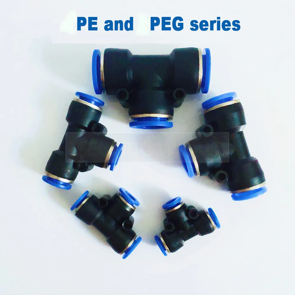 Pneumatic Fitting 3 Way T shaped Tee Pneumatic fitting 10mm 8mm 12mm 6mm 4mm OD Hose Tube Push In Air Gas Fitting Quick Fitting
Pneumatic Fitting 3 Way T shaped Tee Pneumatic fitting 10mm 8mm 12mm 6mm 4mm OD Hose Tube Push In Air Gas Fitting Quick Fitting