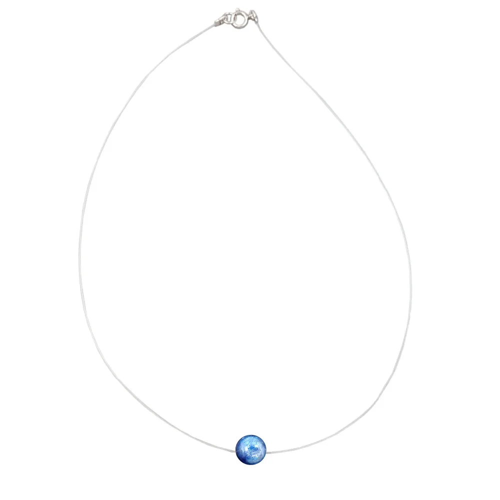 Lii Ji Gemstone Natural Kyanite 7-8mm 925 sterling silver Choker Invisible Necklace
Lii Ji Gemstone Natural Kyanite 7-8mm 925 sterling silver Choker Invisible Necklace