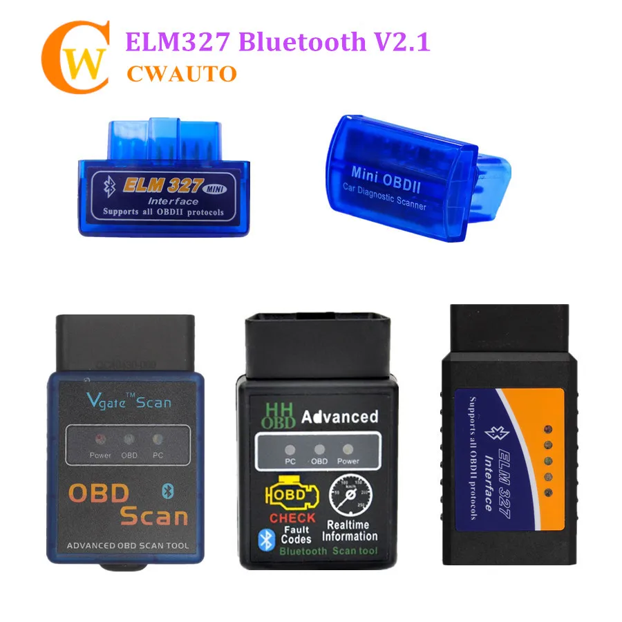Мини сканер ELM327 v1.5 Bluetooth OBD2 супер мини считыватель кодов ELM 327 OBDII|Диагностические