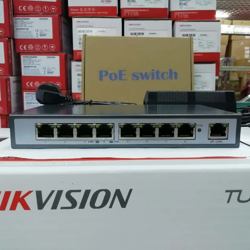 poe 8 port switch AP RJ45 Uplink POE Switch Network of compatible network cameras and wireless power IEEE 802.3af(15.4W) | Безопасность