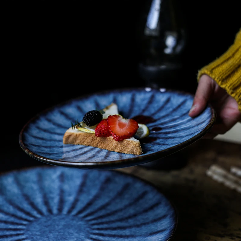 ANTOWALL Deep Blue Ceramic Dinner Plate Western Steak Pasta Dish Plate Restaurant Special Tableware Household Big Flat Plate
ANTOWALL Deep Blue Ceramic Dinner Plate Western Steak Pasta Dish Plate Restaurant Special Tableware Household Big Flat Plate