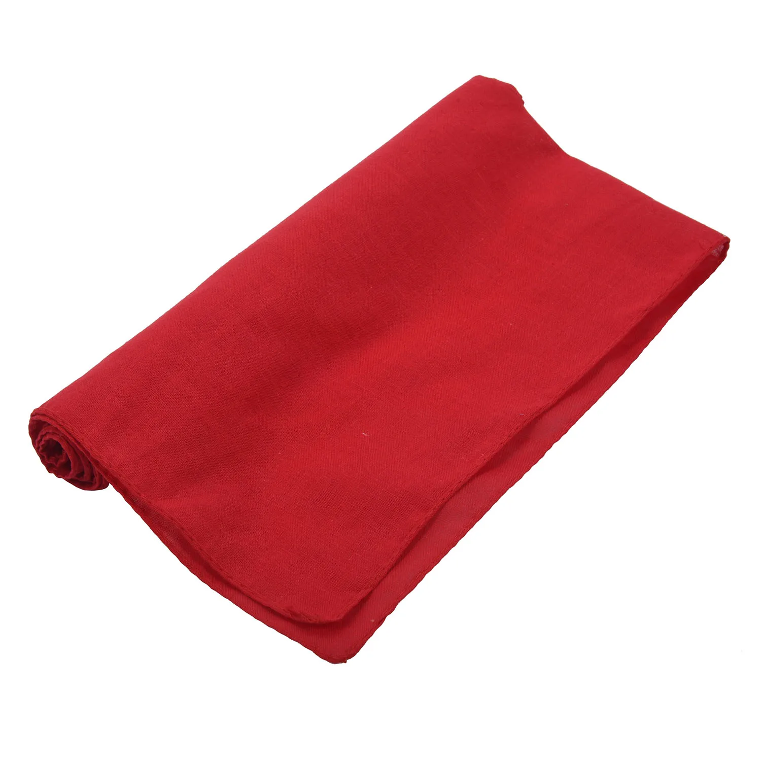 Fancy Plain Bandana 100% Cotton Head Neck Wrist Wrap Neckerchief Scarf 12 Color Colour:Red |