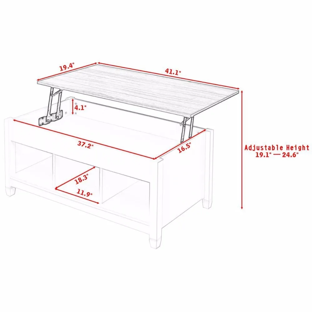 Giantex Lift Top Coffee Table w/ Hidden Compartment and Storage Shelves Modern Furniture Living Room Furniture HW55643WH
Giantex Lift Top Coffee Table w/ Hidden Compartment and Storage Shelves Modern Furniture Living Room Furniture HW55643WH