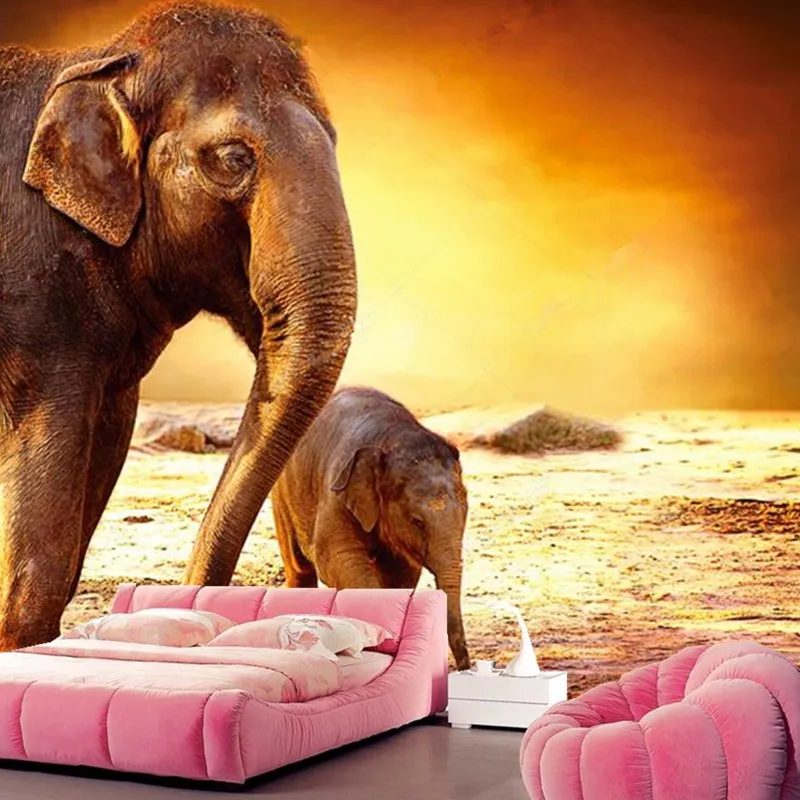 Custom mother elephant and baby elephant under sunset wallpaper papel de parede,hotel living room sofa TV wall bedroom mural 3d
Custom mother elephant and baby elephant under sunset wallpaper papel de parede,hotel living room sofa TV wall bedroom mural 3d