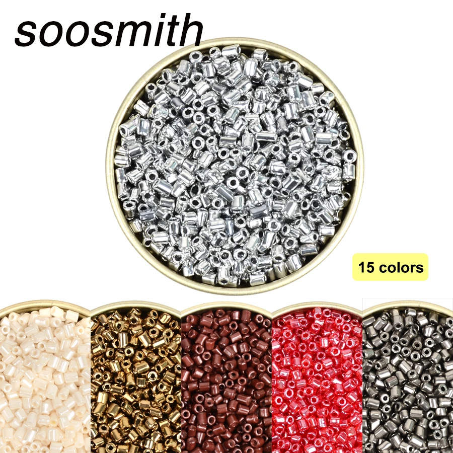2 MMApprox.1000pcs цвет серебристый золотой круглый чешские стеклянные бусины Круглые
