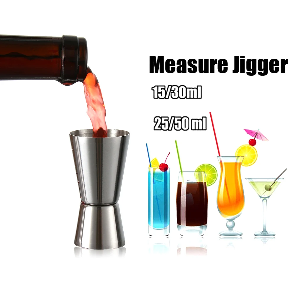 Home & Living Stainless Steel Measure Cup Drinking Spirit Dual Shot Measure Jigger Cocktail Mug Kitchen Bar Tools
Home & Living Stainless Steel Measure Cup Drinking Spirit Dual Shot Measure Jigger Cocktail Mug Kitchen Bar Tools