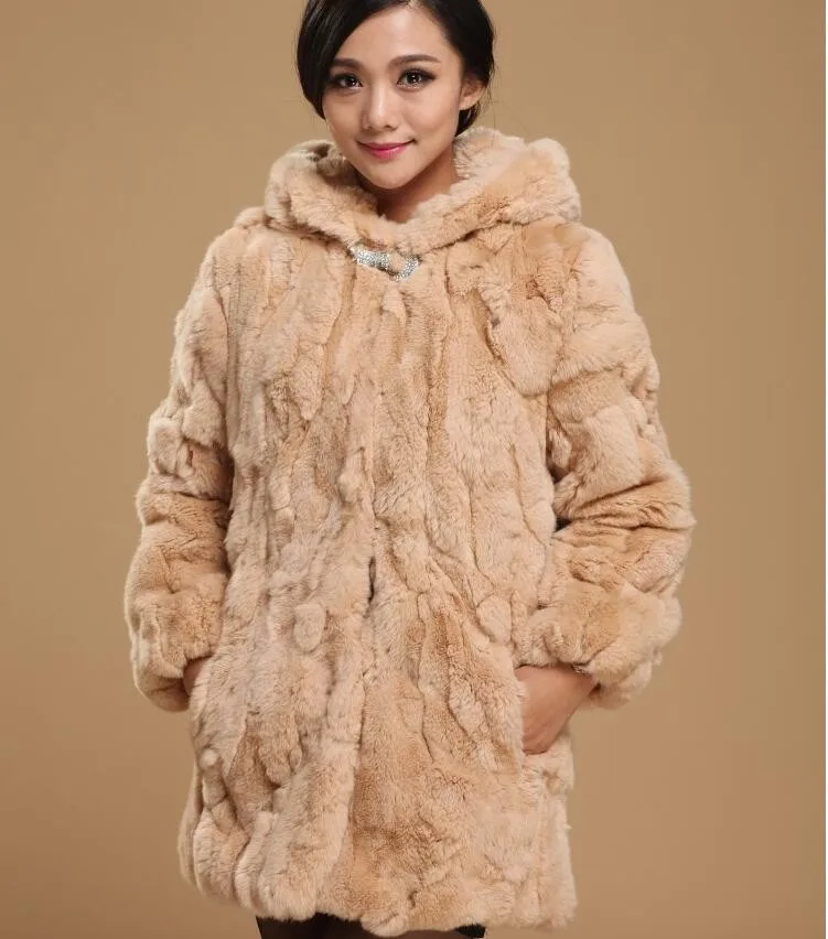 Rex Rabbit Fur fur coat 2016 new fashion 100% authentic thick warm winter leather hooded coat coat casual women S-4XL
Rex Rabbit Fur fur coat 2016 new fashion 100% authentic thick warm winter leather hooded coat coat casual women S-4XL